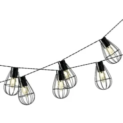 Lumineo Lichtsnoer - solar - metaal - 8 lampjes - 350 cm