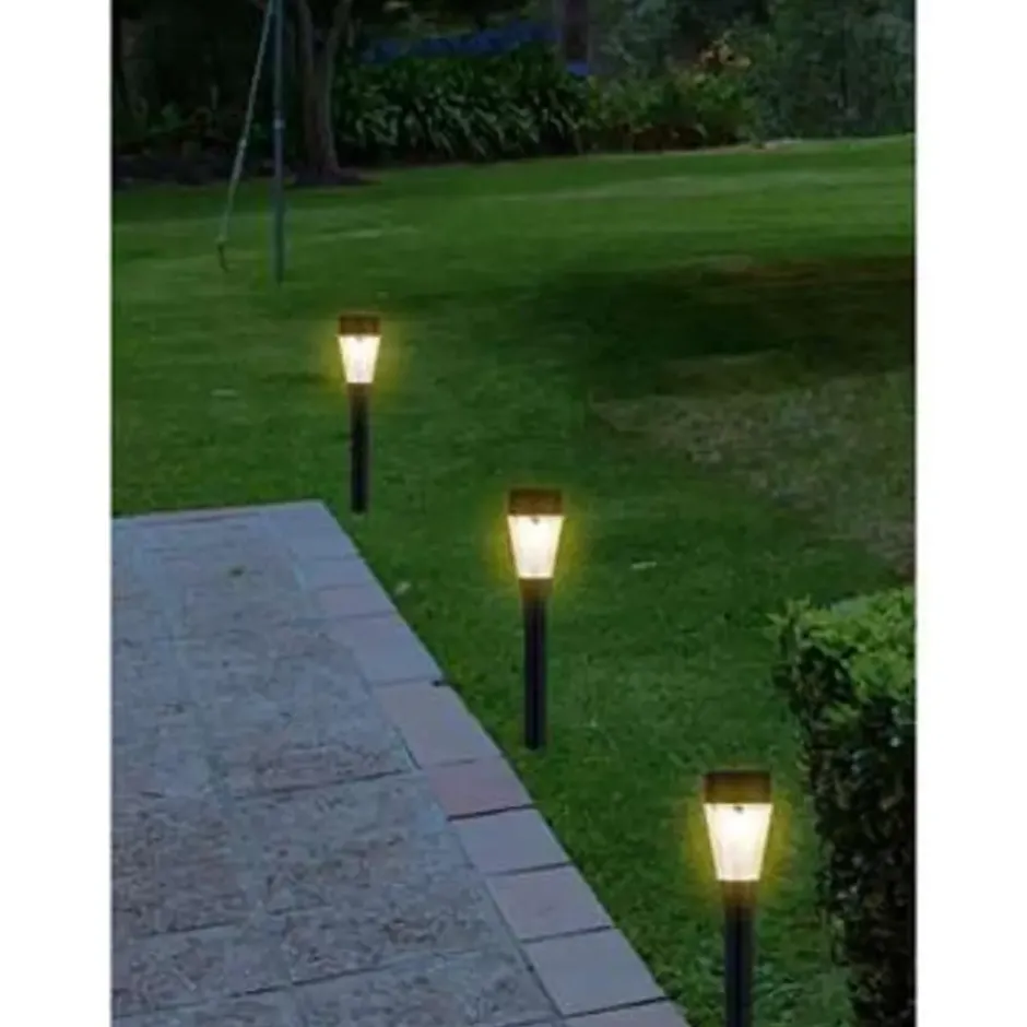 Lumineo prikspot Jive - solar tuinverlichting - zwart - 32 cm