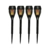 Lumineo Tuinfakkels - 4x stuks - Solar licht - vlameffect - 27 cm