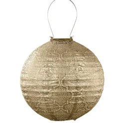 Lumiz Lampion op zonne energie - Solar tuinverlichting - Rond Set - 3 stuks