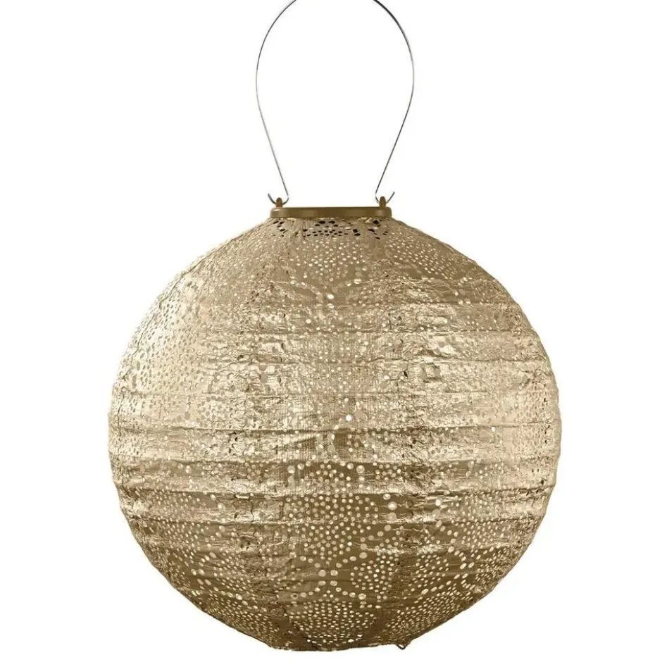 Lumiz Solar Buitenlampion - Bazaar Rond - 30 cm - Goud