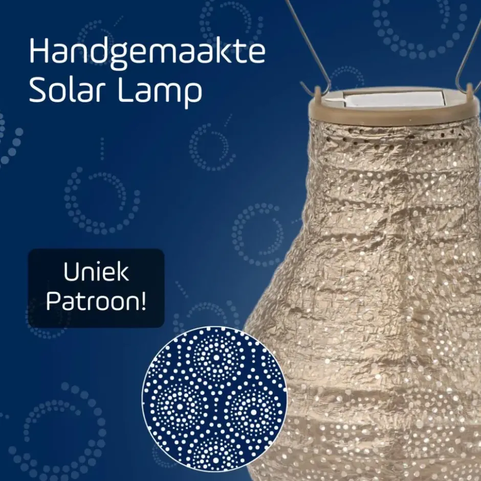 Lumiz Solar Buitenlampion - Occult Bulb - 16 cm - Goud