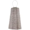 Lumiz solar lampion – folia long oval – 20 cm – taupe