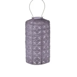 LUMIZ Solar Lampion Mandela Cylinder - 18 cm - Lichtpaars