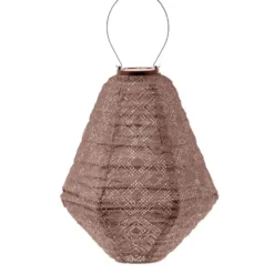 Lumiz solar lampion – marrakesh can – 30 cm – soft blush