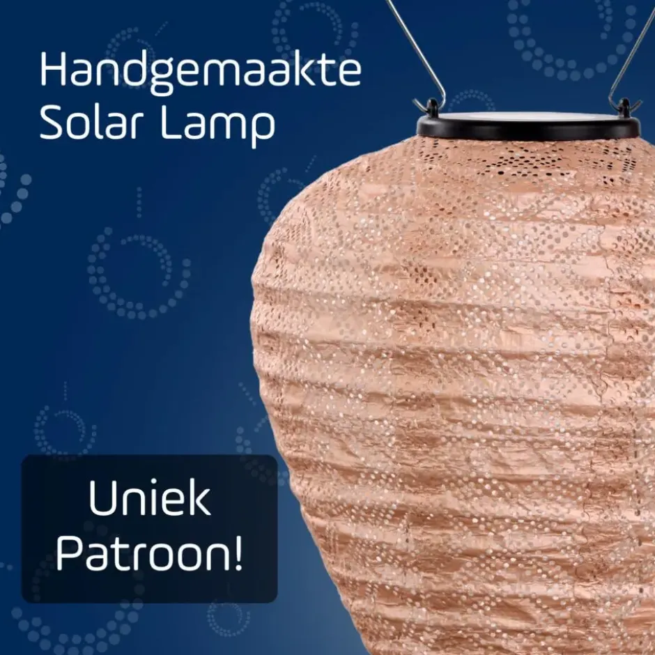 LUMIZ Solar Lampion Mosaic Balloon - 20 cm - Roze