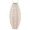 Lumiz solar lampion – paisley cylinder – 18 cm – soft blush