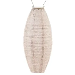 Lumiz solar lampion – paisley cylinder – 18 cm – soft blush