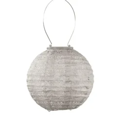 LUMIZ Solar Lampion Spectare Rond - 20 cm - Licht Taupe
