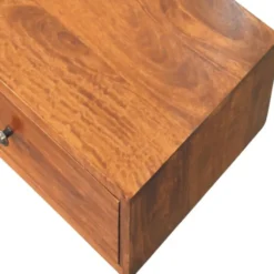 Lunar Chestnut Wandgemonteerde Console, 2 Lades, Donkerbruin