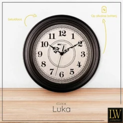 LW Collection Keukenklok Luka 30cm