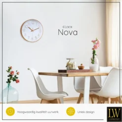 LW Collection Keukenklok Nova rosé 30cm