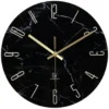 LW Collection Wandklok Cooper zwart 60cm