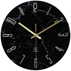 LW Collection Wandklok Cooper zwart 60cm