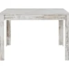 Lynn - Eettafel 120x90 cm 6 personen in antiek wit MDF