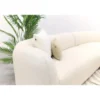 Madeira ronde u-vorm hoekbank + chaise longue links - Naturel Sunbrella