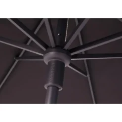 Madison Delos Luxe stokparasol 200x300 cm. - Ecru met Sevilla voet en hoes