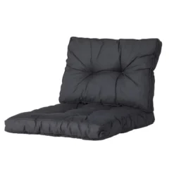 Madison - Florance Rugkussen Basic black - Ca. 43x60 cm - Set van 2