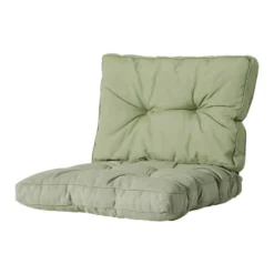 Madison - Florance Rugkussen Panama sage - Ca. 43x60 cm - Set van 2