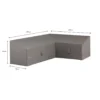 Madison - Hoes voor Loungesets - 270 x 210 x 65 - Grijs
