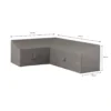 Madison - Hoes voor loungesets - 270 x 210 x 90 - Grijs
