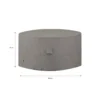 Madison - Hoes voor Tuinset - Rond - Grijs - 200 x 85