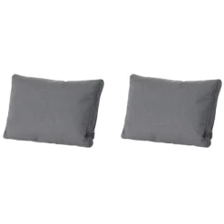 Madison - Lounge Profi-Line Manchester grey - Ca. 43x73 cm - Set van 2