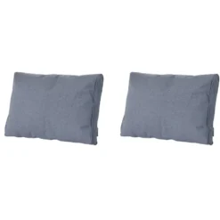 Madison - Lounge Profi-Line Manchester denim grey - Ca. 40x60 cm - Set van 2
