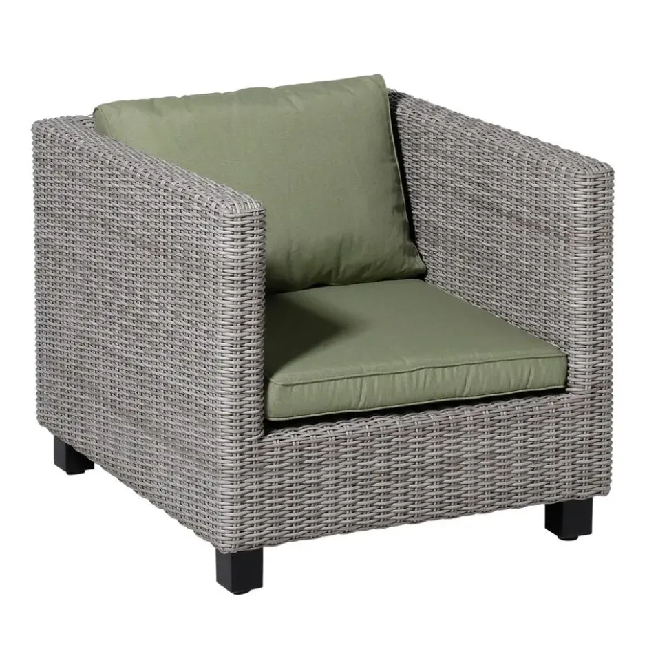 Madison - Lounge Rugkussen Panama sage - Ca. 40x60 cm - Set van 2