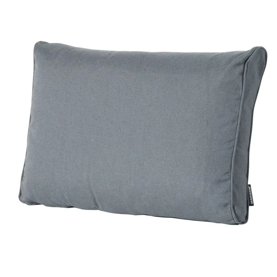 Madison - Lounge Rugkussen Rib grey - Ca. 43x73 cm - Set van 2