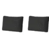 Madison - Lounge Rugkussen Rib black - Ca. 40x60 cm - Set van 2