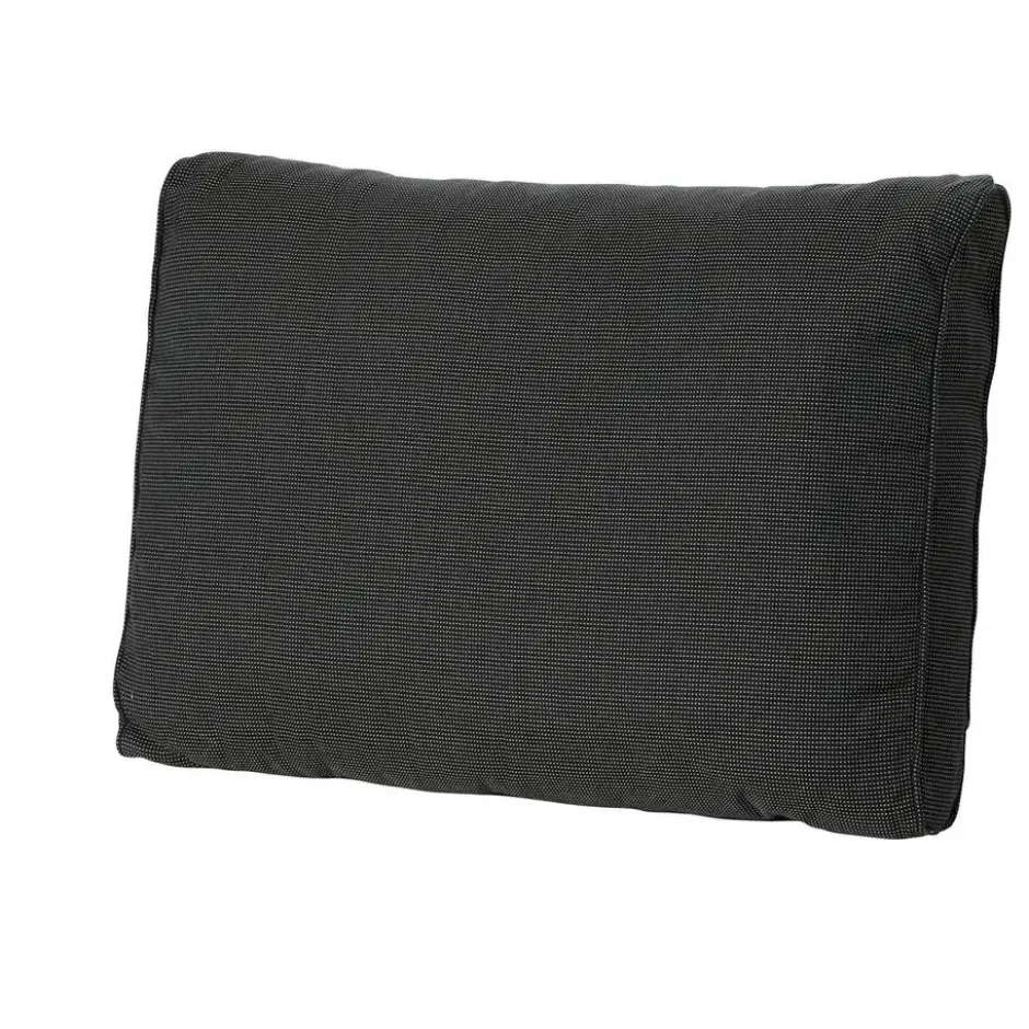 Madison - Lounge Rugkussen Rib black - Ca. 40x60 cm - Set van 2