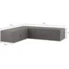 Madison - Loungeset Cover - Rechts - Grijs - 320 x 255 x 70