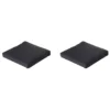 Madison - Lounge Zitkussen Basic black - Ca. 60x60 cm - Set van 2