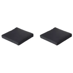 Madison - Lounge Zitkussen Basic black - Ca. 60x60 cm - Set van 2