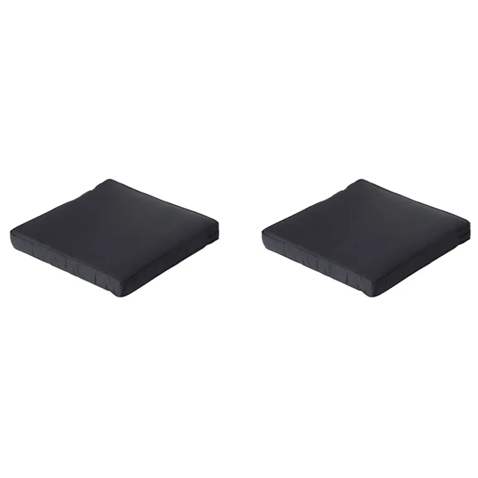 Madison - Lounge Zitkussen Basic black - Ca. 60x60 cm - Set van 2