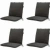 Madison - Stapelstoel kussen Dark grey eco + nature outdoor finishing - 4 stuks