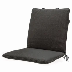 Madison - Stapelstoel kussen Dark grey eco + nature outdoor finishing - 4 stuks