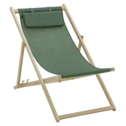 Madison - Strandstoel - Check green - 120x55 - Groen