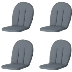 Madison - Tuinkussen Kettler Comfort Rib grey - Ca. 105x52 cm - Set van 4
