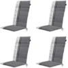 Madison - Tuinkussen Madison garden grey - Ca. 120x50 cm - Set van 4