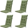 Madison - Tuinstoelkussen Hoge Rug Joah sage - Ca. 123x50 cm - Set van 4