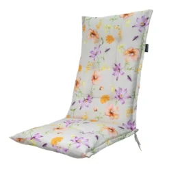 Madison - Tuinstoelkussen Hoge Rug Florina purple - Ca. 123x50 cm - Set van 4