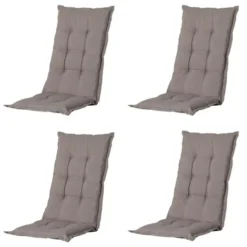 Madison - Tuinstoelkussen Lage Rug Panama jute - Ca. 105x50 cm - Set van 4