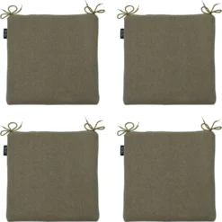 Madison - Zitkussen Taupe canvas eco+ - Ca. 40x40 cm - Set van 4