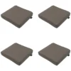 Madison - Zitkussen Taupe canvas eco+ - Ca. 40x40 cm - Set van 4