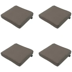Madison - Zitkussen Taupe canvas eco+ - Ca. 40x40 cm - Set van 4