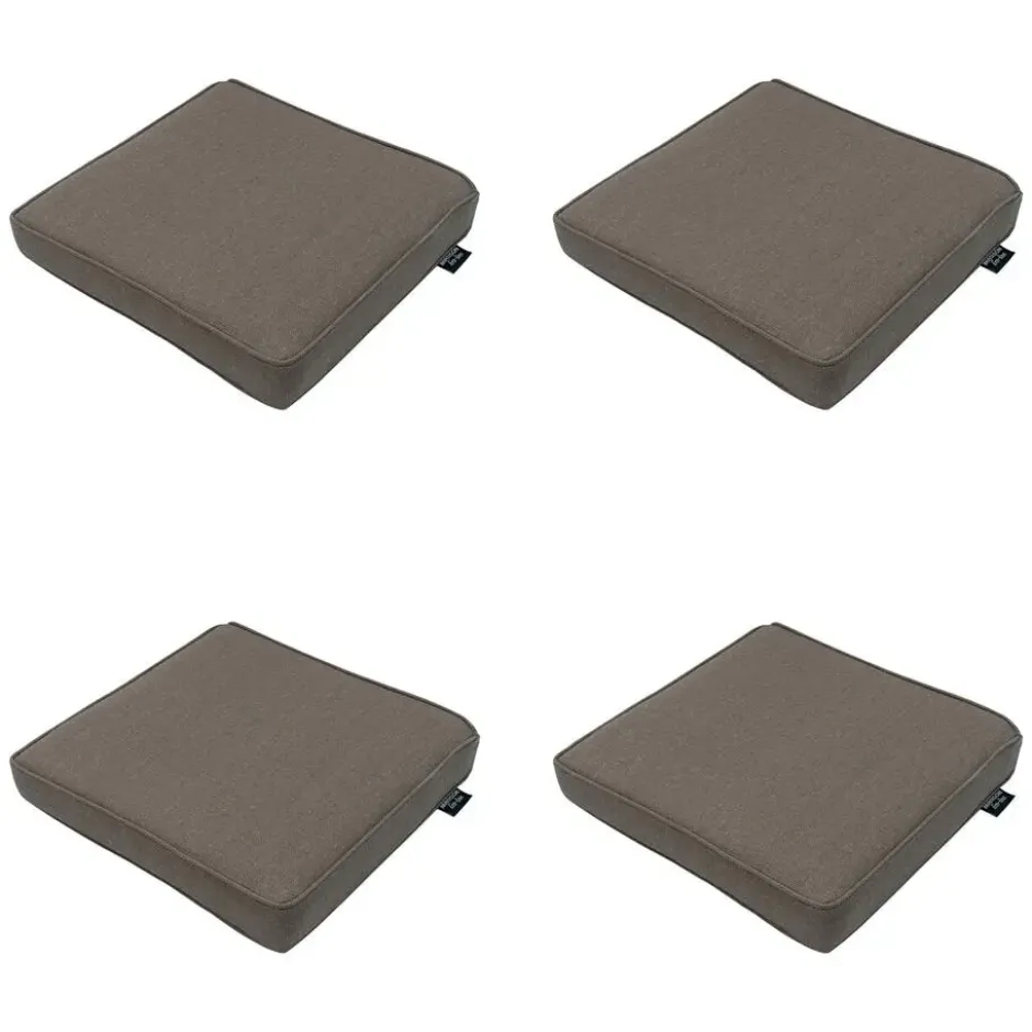 Madison - Zitkussen Taupe canvas eco+ - Ca. 40x40 cm - Set van 4