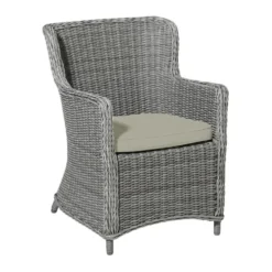 Madison - Zitkussen Wicker Beige canvas eco+ - Ca. 48x48 cm - Set van 4
