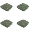 Madison - Zitkussen Wicker Donna green canvas eco+ - Ca. 48x48 cm - Set van 4